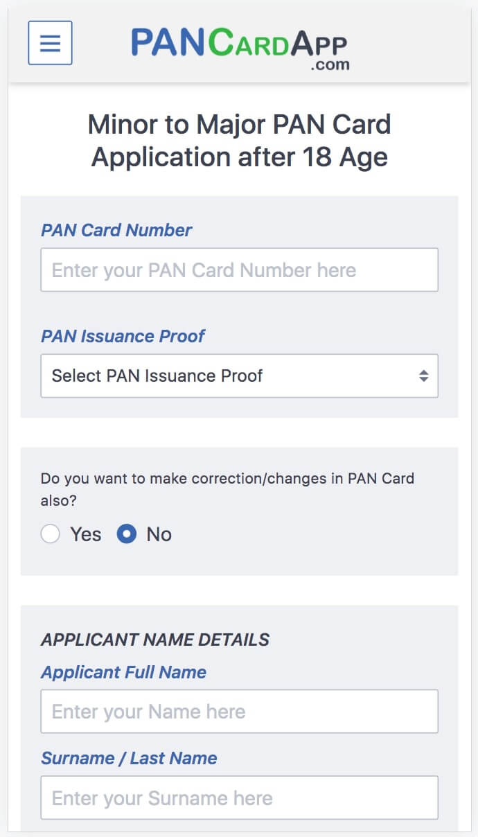 how-to-update-photo-in-minor-pan-card-trackpan